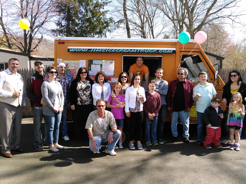 Jim's Ice Cream Truck Logo